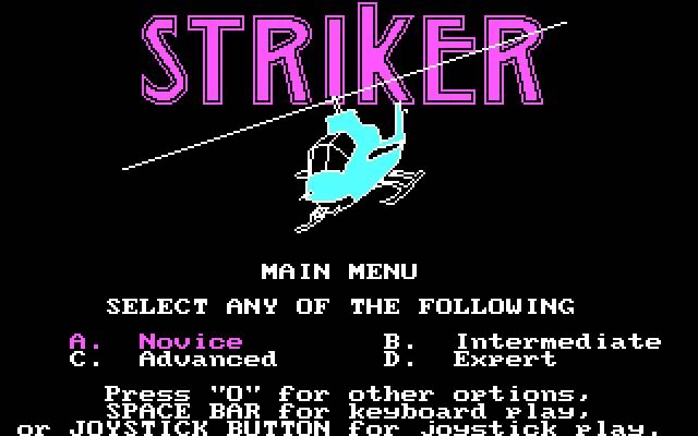 striker screenshot for dos