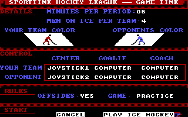 Superstar Ice Hockey (Apple II) HonestGamers