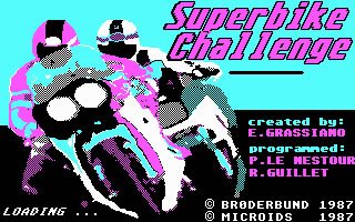 superbike-challenge screenshot for dos