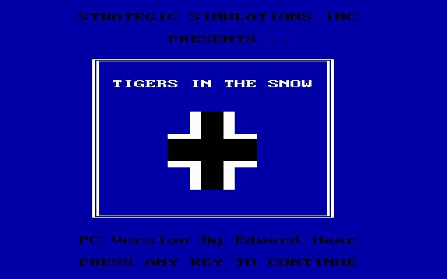 the-battle-of-the-bulge-tigers-in-the-snow screenshot for dos
