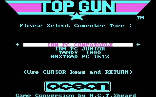 top-gun screenshot for dos