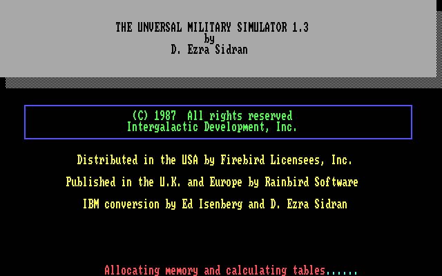 ums-the-universal-military-simulator screenshot for dos
