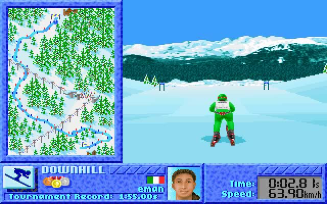 the-games-winter-challenge screenshot for dos