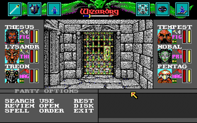 wizardry-6-bane-of-the-cosmic-forge screenshot for dos