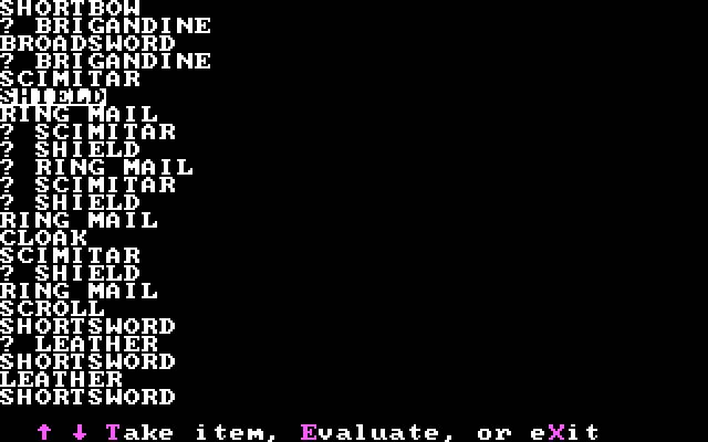 wizard-s-crown screenshot for dos