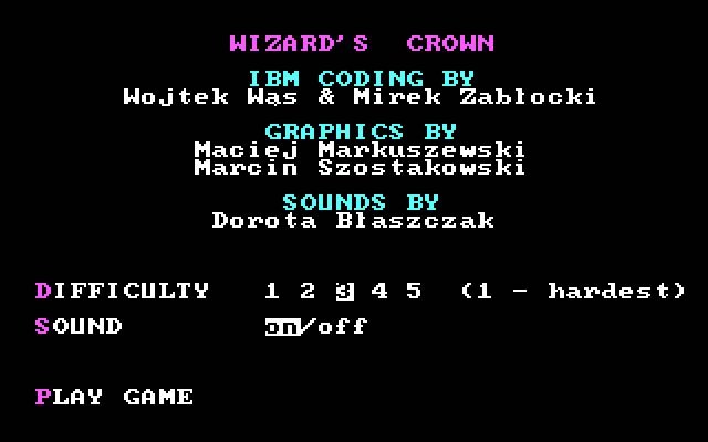 wizard-s-crown screenshot for dos