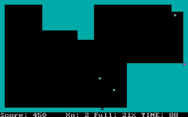 xonix screenshot for dos