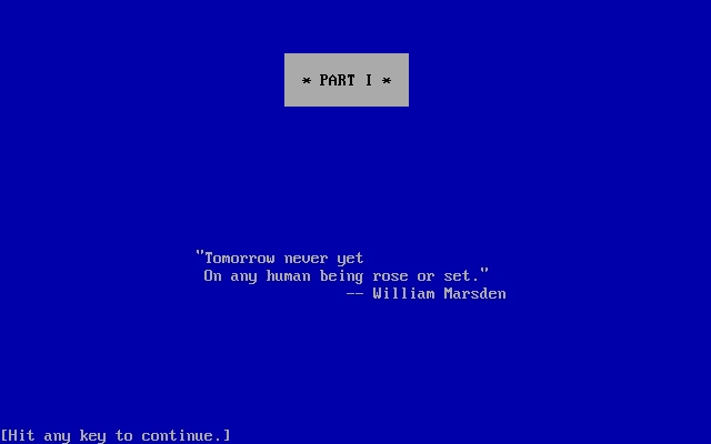 a-mind-forever-voyaging screenshot for dos