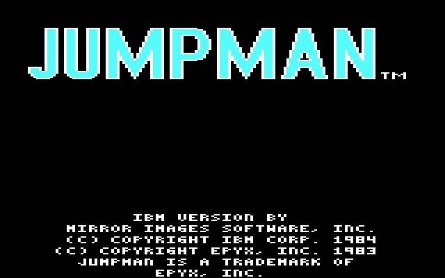 jumpman screenshot for dos