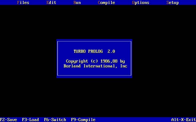 turbo-prolog-2-0 screenshot for dos