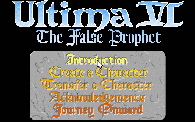 ultima-6-the-false-prophet screenshot for dos