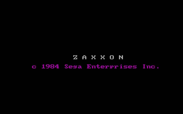 zaxxon screenshot for dos