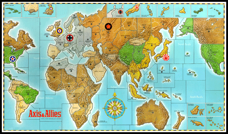 Axis and Allies maps