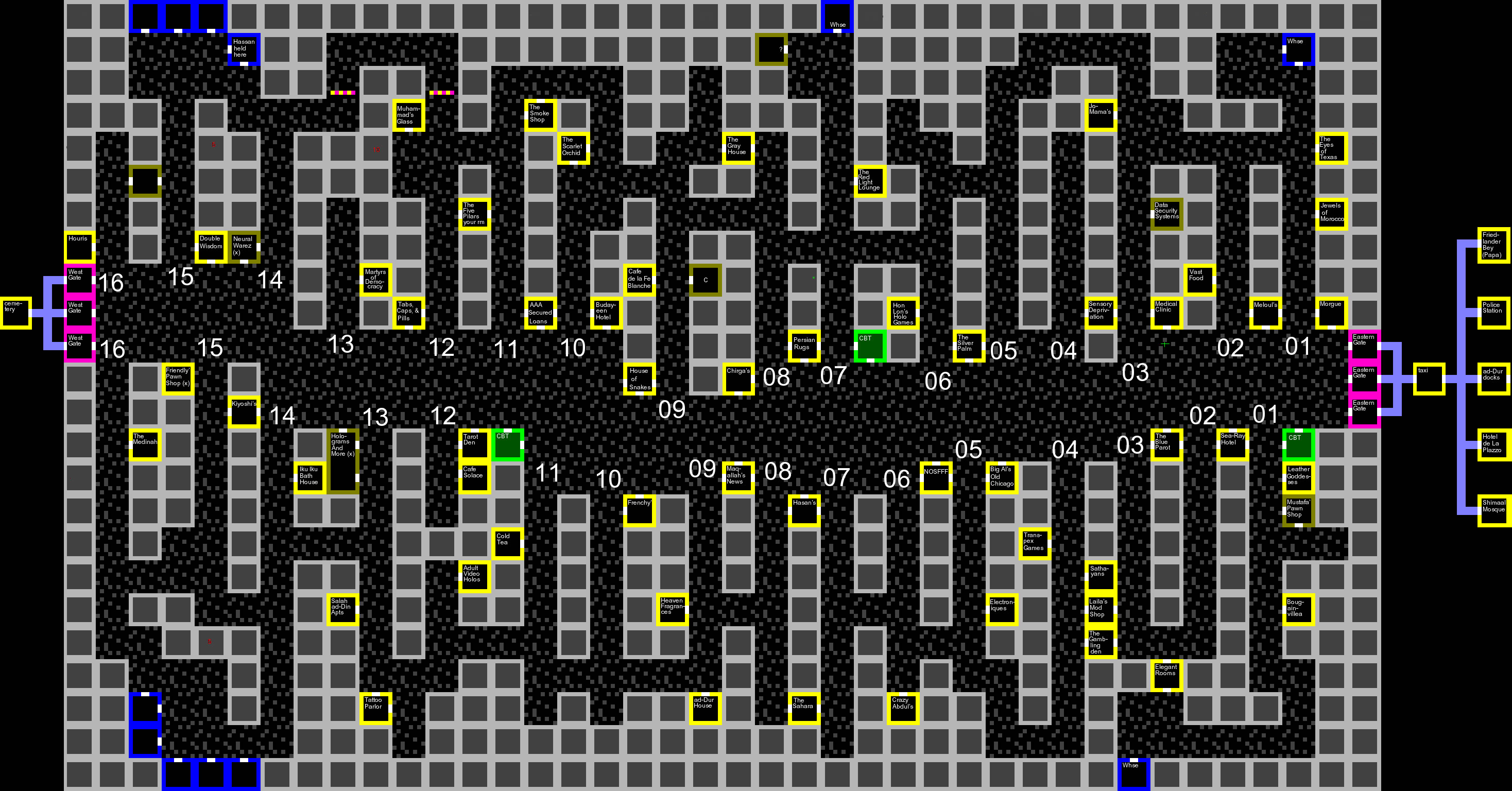 Circuit's Edge maps