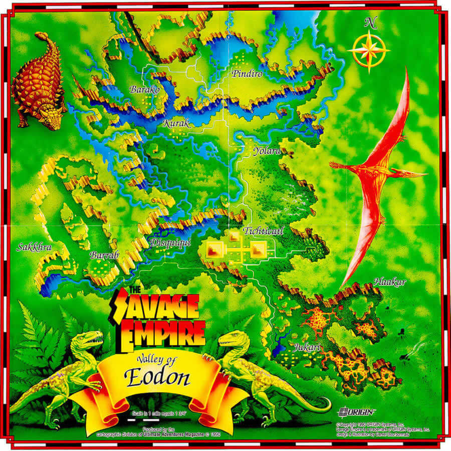 Worlds of Ultima: The Savage Empire maps