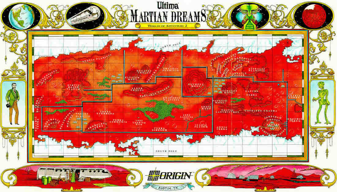 Ultima: Worlds of Adventure 2: Martian Dreams maps - Mars