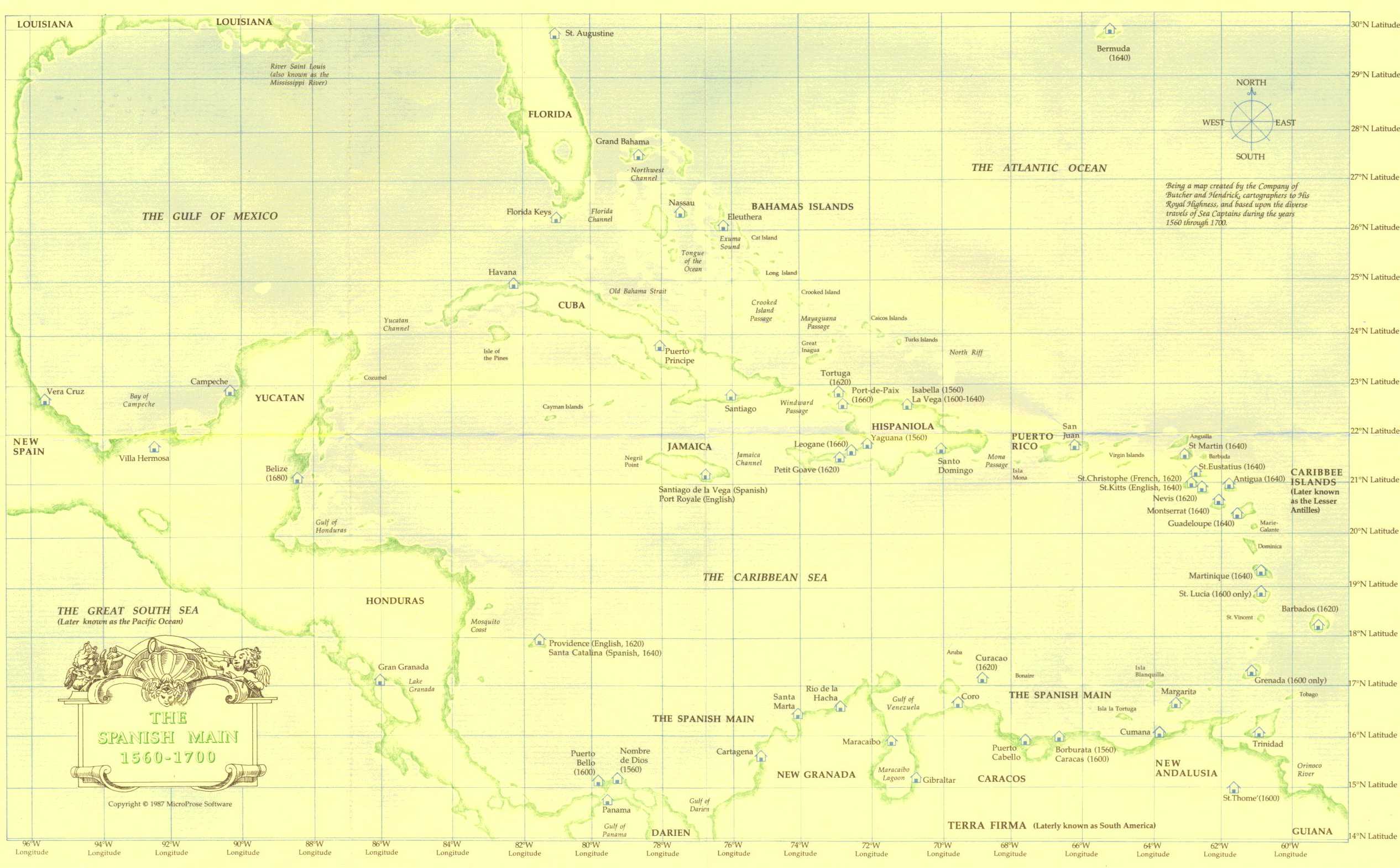 Sid Meier's Pirates! maps