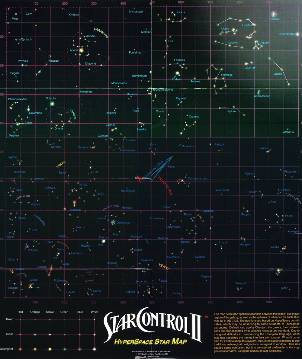 Star Control 2 maps - starmap