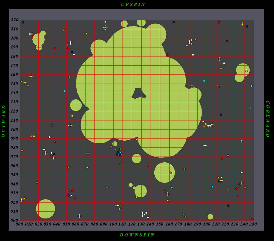 Starflight 2: Trade routes of the Cloud Nebula map