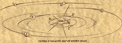 Ultima 2: Revenge of the Enchantress maps - space