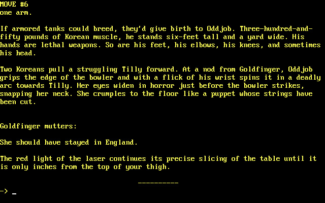 james-bond-007-goldfinger screenshot for dos