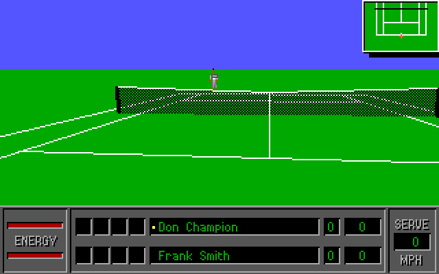 4d-sports-tennis screenshot for dos