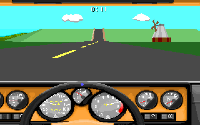 stunts screenshot for dos