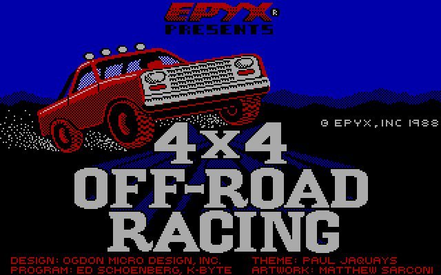 4x4-offroad-racing screenshot for dos