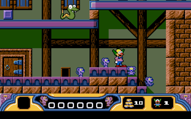 krusty-s-super-funhouse screenshot for dos