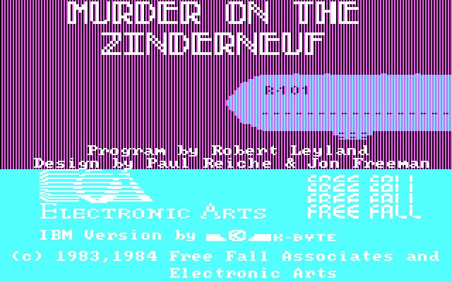 murder-on-the-zinderneuf screenshot for dos