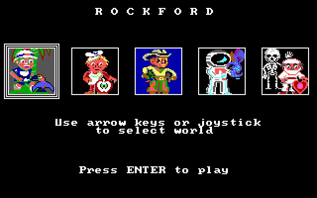 rockford-the-arcade-game screenshot for dos