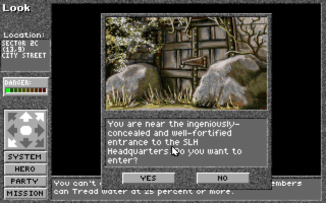 superhero-league-of-hoboken screenshot for dos