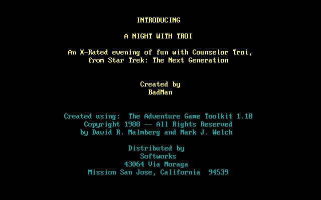 A Night with Troi screenshot