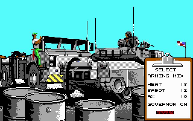 abrams-battle-tank screenshot for dos