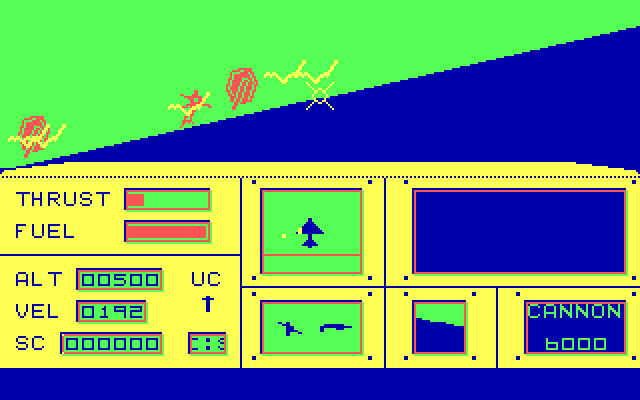 ace-air-combat-emulator screenshot for dos