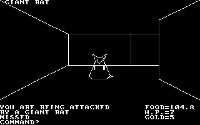 akalabeth-world-of-doom screenshot for dos