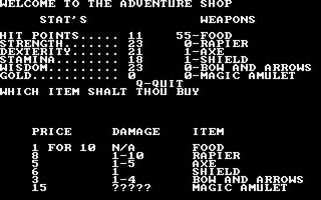 akalabeth-a-k-a-ultima-0 screenshot for dos