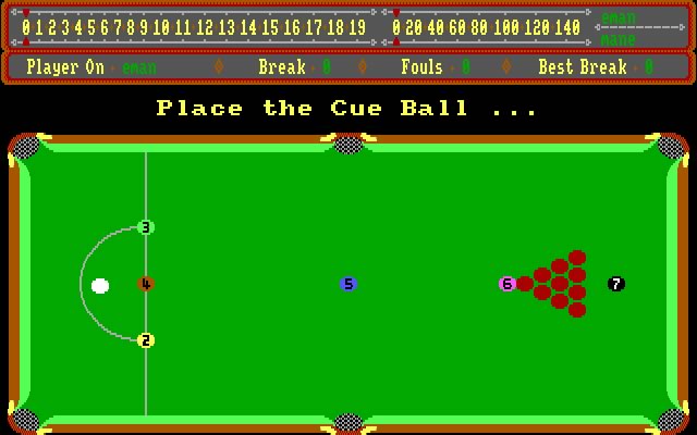 Alex Higgins World Snooker screenshot