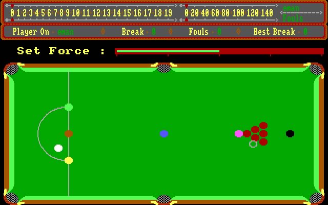 alex-higgins-world-snooker screenshot for dos