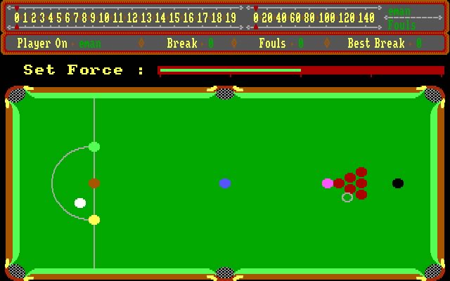 alex-higgins-world-snooker screenshot for dos