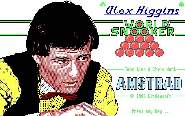 alex-higgins-world-snooker screenshot for dos