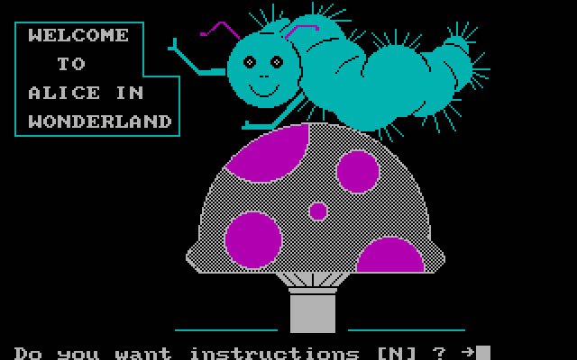 alice-in-wonderland screenshot for dos