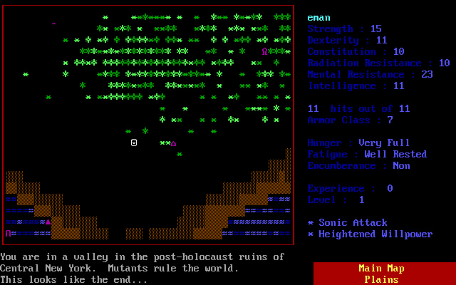 alphaman screenshot for dos