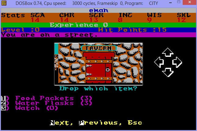 alternate-reality-the-city screenshot for dos