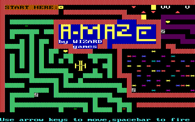 a-maze screenshot for dos