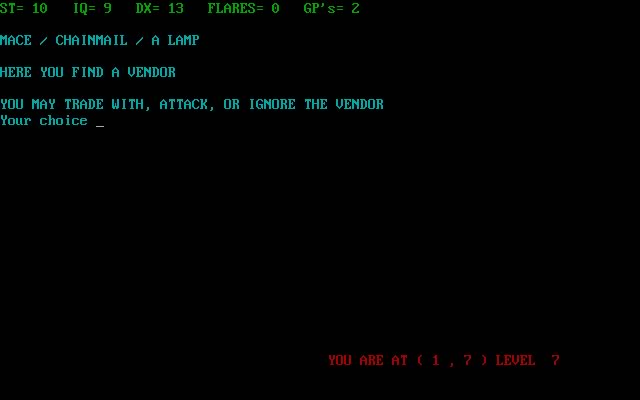 amulet-of-yendor screenshot for dos