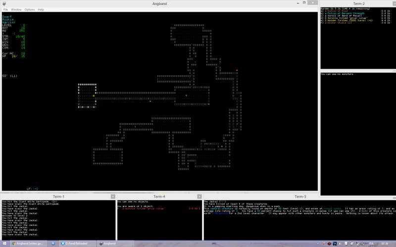 angband screenshot for winxp