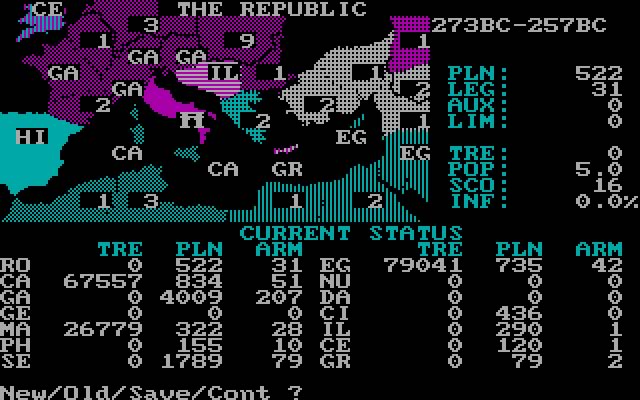 annals-of-rome screenshot for dos