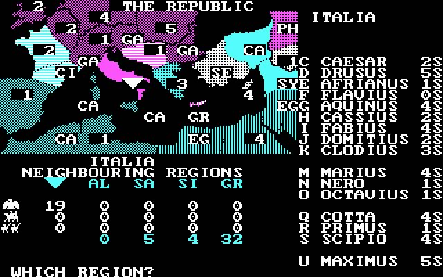 annals-of-rome screenshot for dos