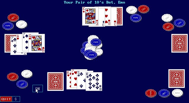 ante-up-at-the-friday-night-poker-club screenshot for dos